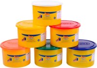 JOVI Knete Soft Dough mehrfarbig, 6 Farben je 460,0 g