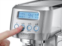 caso® Espresso Gourmet Latte Siebträgermaschine silber