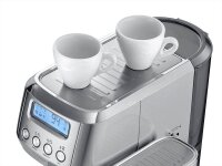caso® Espresso Gourmet Latte Siebträgermaschine silber