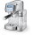 caso® Espresso Gourmet Latte Siebträgermaschine silber