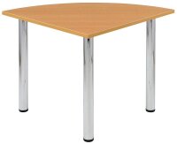 SODEMATUB Verbindungsplatte buche, dreieckig abgerundet 80,0 x 80,0 x 2,5 cm