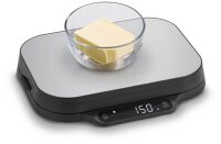 caso® Küchenwaage KitchenDuo silber für max. 15,0 kg
