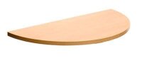 SODEMATUB Verbindungsplatte buche, halbrund 80,0 x 40,0 x...