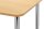 HAMMERBACHER Konferenztisch KT28C buche Tonnenform, Rundrohr chrom, 280,0 x 85,0/130,0 x 72,0 - 74,0 cm