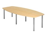 HAMMERBACHER Konferenztisch KT28C ahorn Tonnenform,...