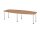 HAMMERBACHER Konferenztisch KT28C nussbaum Tonnenform, Rundrohr chrom, 280,0 x 85,0/130,0 x 72,0 - 74,0 cm