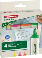 edding 24 EcoLine Textmarker farbsortiert, 4 St.