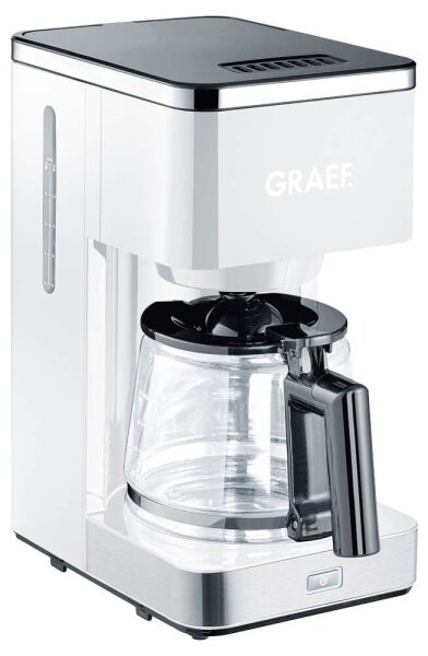 GRAEF FK401 Kaffeemaschine weiß, 10 -15 Tassen