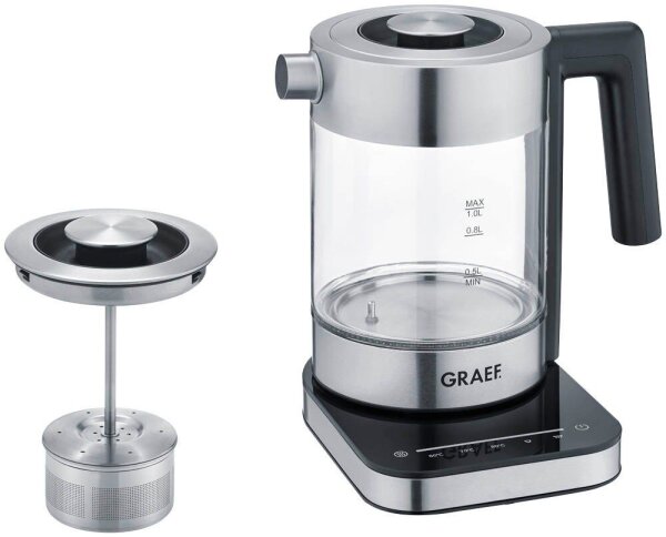 GRAEF Wasserkocher WK350 transparent 1,0 l 2.200 W