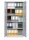 Gürkan Stahlschrank 100070 lichtgrau 4 Fachböden 92,0 x 42,0 x 195,0 cm, aufgebaut, 1 St.