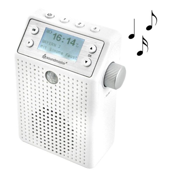 soundmaster DAB60WE DAB+ Empfänger weiß, silber