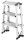 ALCO Klapptritt silber 3 Stufen, H: 64,0 cm