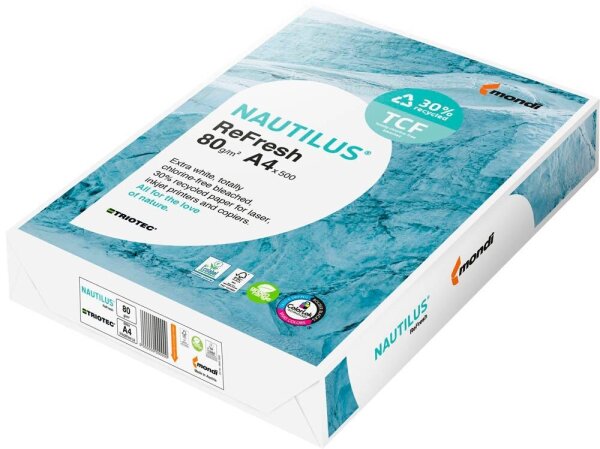 NAUTILUS® Umweltpapier Refresh DIN A4 80 g/qm 500 Blatt