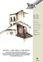 folia Aquarellblock SCHULE 3-Seiten verleimt DIN A4 150...