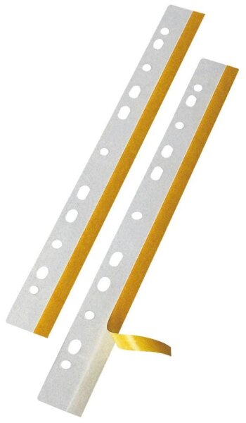 VELOFLEX Heftstreifen, selbstklebend HEFTFIX® DIN A4 transparent Kunststoff, 50 St.