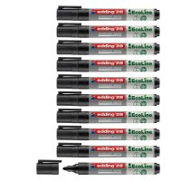 edding 28 Ecoline Whiteboard-Marker-Set schwarz 1,5 - 3,0...