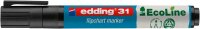 edding 31 Ecoline Flipchart-Marker schwarz 1,5 - 3,0 mm, 10 St.