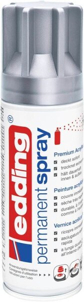 edding 5200 Acrylspray Sprühfarbe silber matt, 1 St.