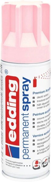 edding 5200 Acrylspray Sprühfarbe pastellrosa matt, 1 St.