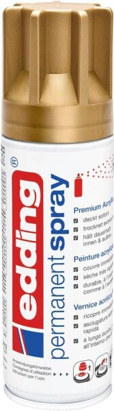 edding 5200 Acrylspray Sprühfarbe reichgold matt, 1 St.