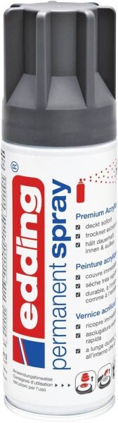 edding 5200 Acrylspray Sprühfarbe anthrazit matt, 1 St.