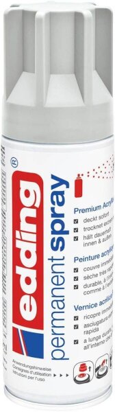 edding 5200 Acrylspray Sprühfarbe lichtgrau matt, 1 St.