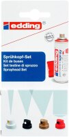edding 5200 Sprühköpfe-Set weiß, schwarz,...