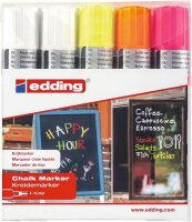 edding 4090 Kreidemarker farbsortiert 4,0 - 15,0 mm, 1 Set