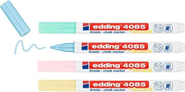 edding 4085 pastell Kreidemarker farbsortiert 1,0 - 2,0 mm, 1 St.