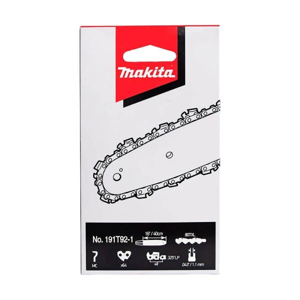 makita 80TXL, 191T92-1 Sägekette 40,0 cm, 0,325 Zoll, 1,1 mm