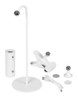 Hansa Flare Spot LED Schreibtischlampe weiß,matt 4 W
