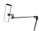 Hansa Nimbus LED Schreibtischlampe silber 9 W