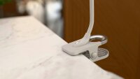 Hansa Swirl LED Schreibtischlampe weiß, silber 4 W mit Tischklemme
