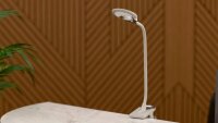 Hansa Swirl LED Schreibtischlampe weiß, silber 4 W mit Tischklemme