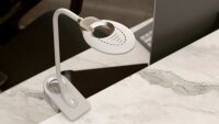 Hansa Swirl LED Schreibtischlampe weiß, silber 4 W mit Tischklemme