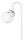 Hansa Flare Bubble LED Stehlampe weiß, matt 4,5 W