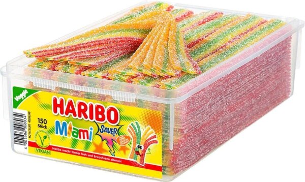 HARIBO Miami sauer Fruchtgummi 150 St./1125,0 g, 150 St.