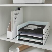 LEITZ Briefablage WOW Duo Colour schwarz/weiß DIN A4, 1 St.