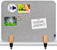 Legamaster Tischtrennwand ELEMENTS 7-209810, grau 80,0 x...