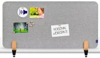 Legamaster Tischtrennwand ELEMENTS 7-209811, grau 120,0 x...