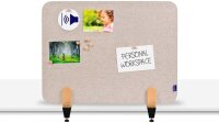 Legamaster Tischtrennwand ELEMENTS 7-209820, beige 80,0 x...