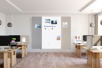 Legamaster Tischtrennwand ELEMENTS 7-209832, grau 160,0 x 60,0 cm, 1 St.