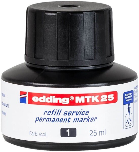 edding Nachfülltinte MTK 25 schwarz