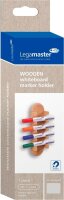 Legamaster magnetischer Stiftehalter WOODEN braun Holz 4 Fächer 6,2 x 3,9 x 24,0 cm