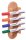 Legamaster magnetischer Stiftehalter WOODEN braun Holz 4 Fächer 6,2 x 3,9 x 24,0 cm