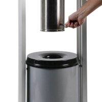 Showdown® Displays Smoking Table Standaschenbecher silber, 1 St.