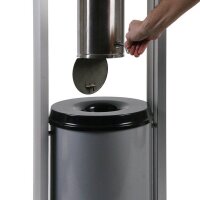 Showdown® Displays Smoking Table Standaschenbecher silber, 1 St.