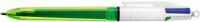 BIC 4-Farben-Kugelschreiber 4 Colours Fluo neongelb,...