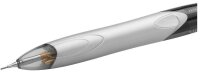 BIC 4-Farben-Kugelschreiber 4 Colours 3+1 HB grau, Schreibfarbe: schwarz, blau, rot, grau, 1 St.