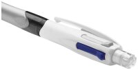BIC 4-Farben-Kugelschreiber 4 Colours 3+1 HB grau, Schreibfarbe: schwarz, blau, rot, grau, 1 St.